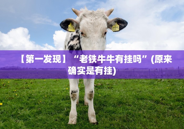 【第一发现】“老铁牛牛有挂吗”(原来确实是有挂) 【第一发现】“老铁牛牛有挂吗”(原来确实是有挂)