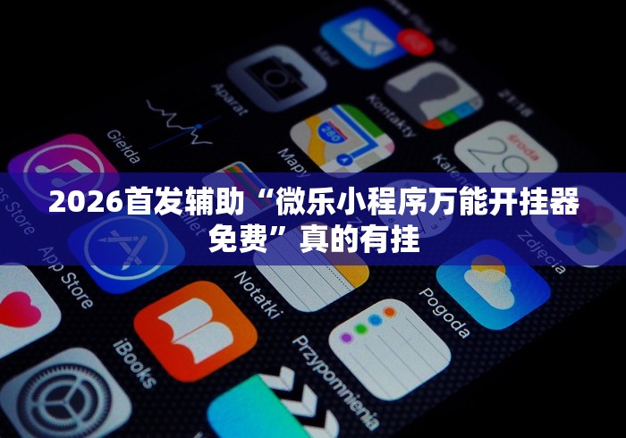 2026首发辅助“微乐小程序万能开挂器免费”真的有挂 2026首发辅助“微乐小程序万能开挂器免费”真的有挂