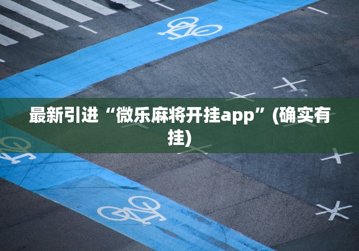 最新引进“微乐麻将开挂app”(确实有挂) 最新引进“微乐麻将开挂app”(确实有挂)