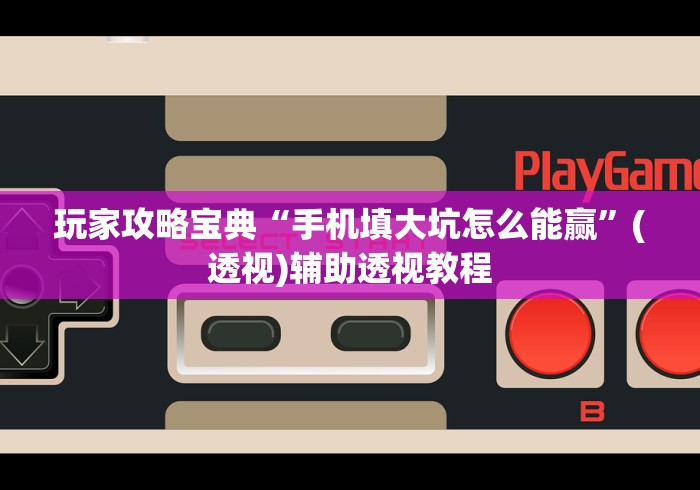 玩家攻略宝典“手机填大坑怎么能赢”(透视)辅助透视教程