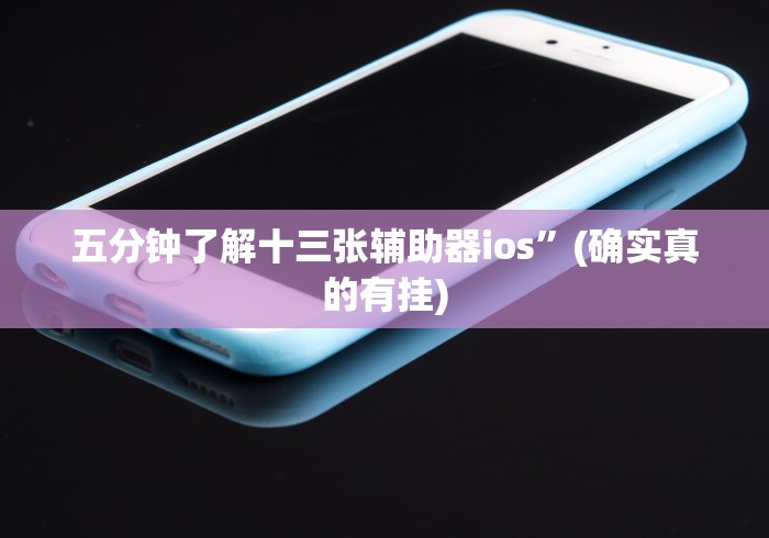 五分钟了解十三张辅助器ios”(确实真的有挂)
