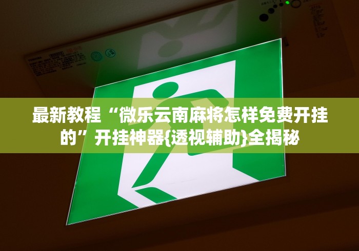 最新教程“微乐云南麻将怎样免费开挂的”开挂神器{透视辅助}全揭秘