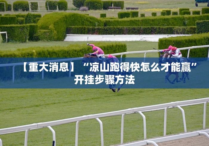 【重大消息】“凉山跑得快怎么才能赢	”开挂步骤方法