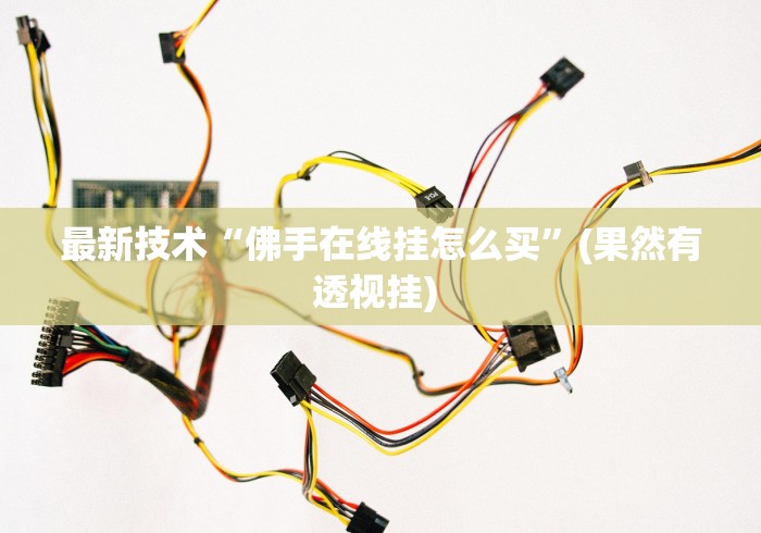 最新技术“佛手在线挂怎么买”(果然有透视挂) 