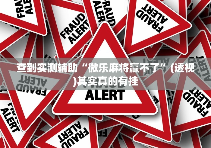 查到实测辅助“微乐麻将赢不了”(透视)其实真的有挂