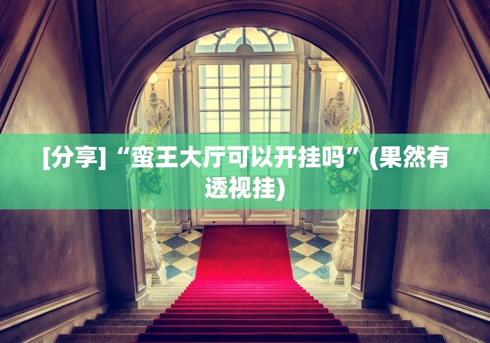 [分享]“蛮王大厅可以开挂吗	”(果然有透视挂)