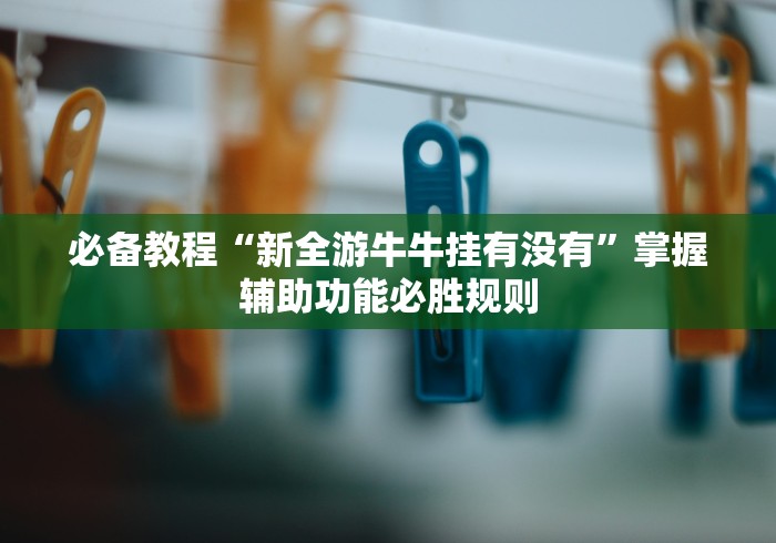 必备教程“新全游牛牛挂有没有”掌握辅助功能必胜规则