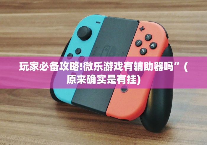 玩家必备攻略!微乐游戏有辅助器吗”(原来确实是有挂)