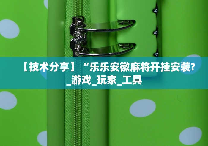 【技术分享】“乐乐安徽麻将开挂安装?_游戏_玩家_工具
