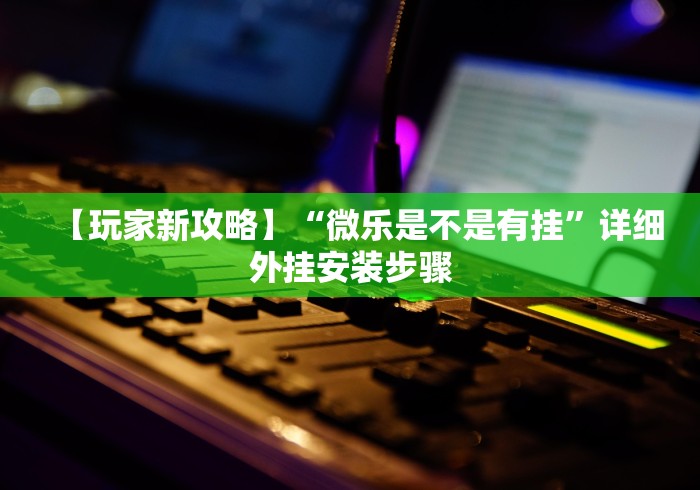 【玩家新攻略】“微乐是不是有挂”详细外挂安装步骤