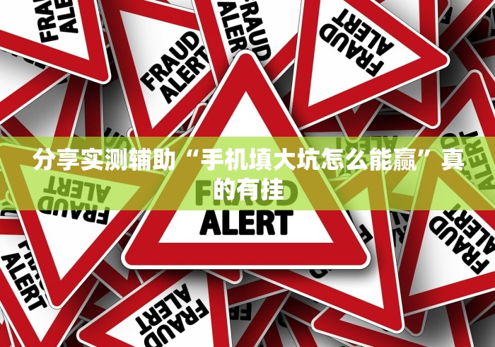 分享实测辅助“手机填大坑怎么能赢”真的有挂