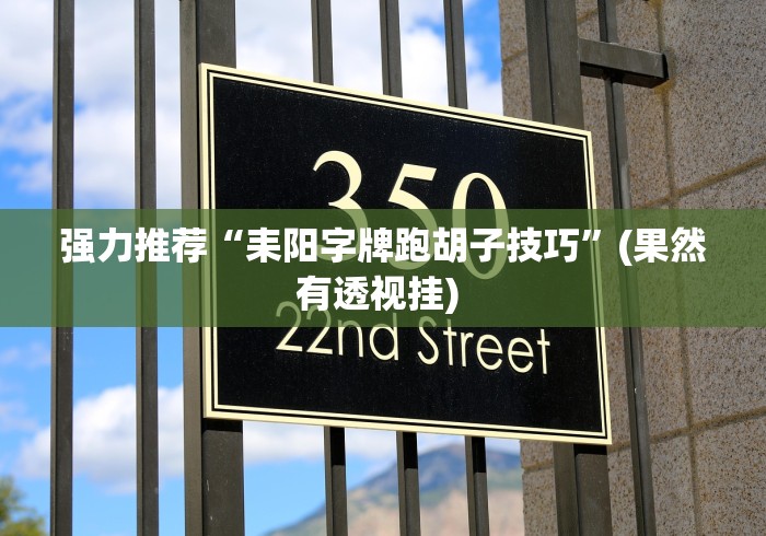 强力推荐“耒阳字牌跑胡子技巧	”(果然有透视挂) 