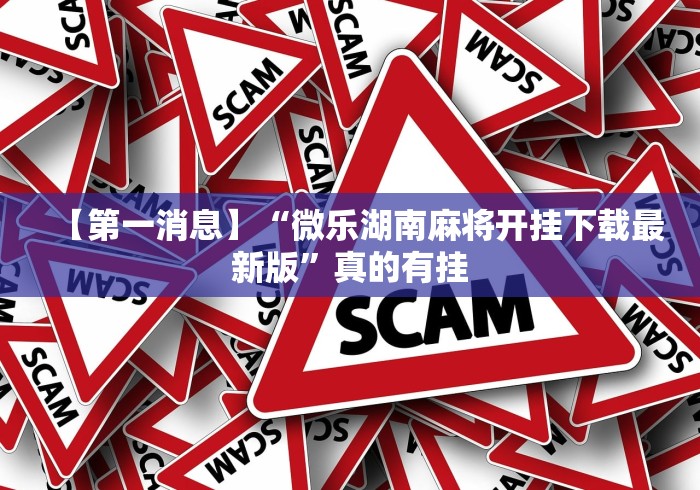 【第一消息】“微乐湖南麻将开挂下载最新版”真的有挂