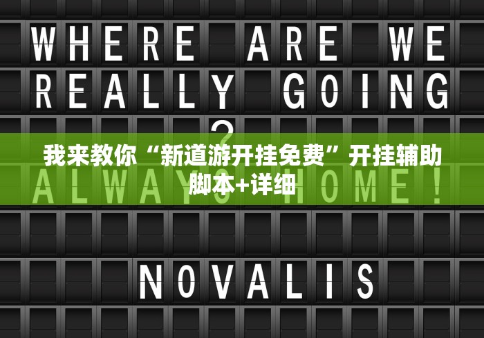 我来教你“新道游开挂免费	”开挂辅助脚本+详细